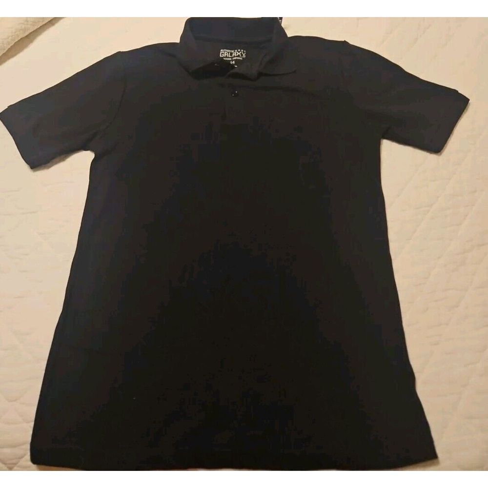 Authentic Galaxy School Uniforms, Black Polo, Size 14‎